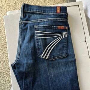 Seven 7 For All Mankind dojo, flare jeans. EUC.